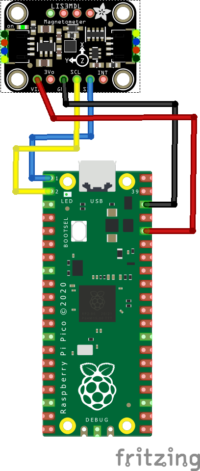 rp2040 and lis3mdl