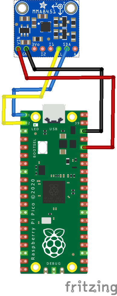 rp2040 and mma8451