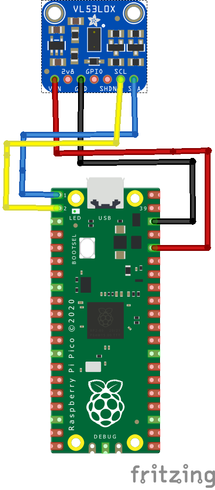 rp2040 and vl53l0x
